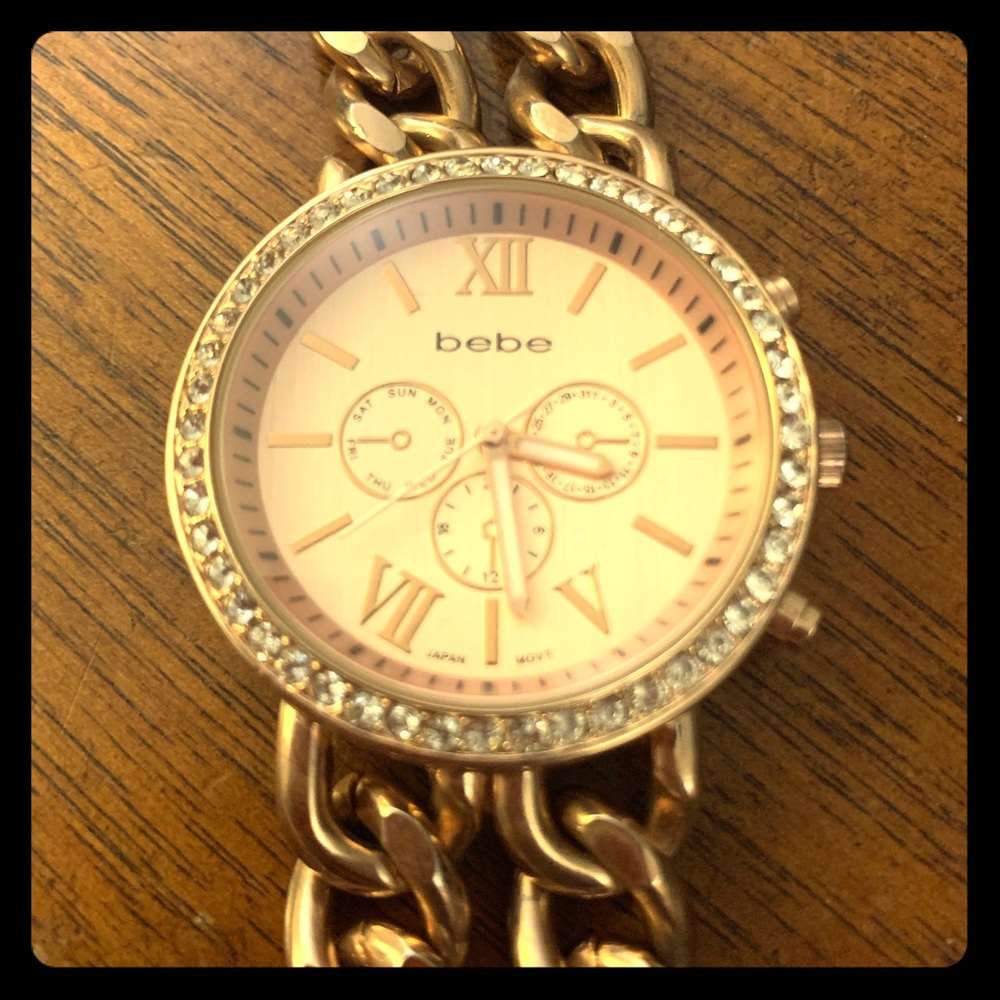 Rose gold Bebe watch